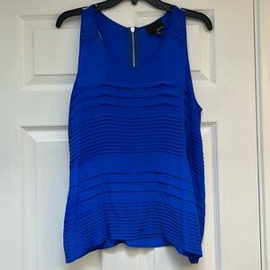 Greylin Silk Racer Metal Zipper Back Tank Top-Size M   NWOT